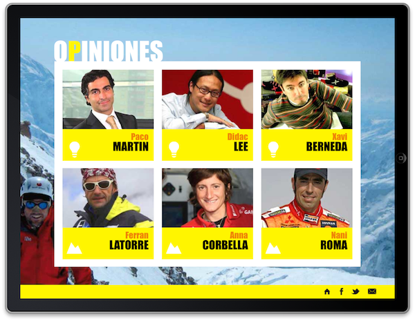 Sección Opiniones de la App "Espíritu de Aventura" de Albert Bosch