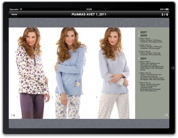 Catálogo PDF de la App "Avet Set" de Vilaseca S.A.